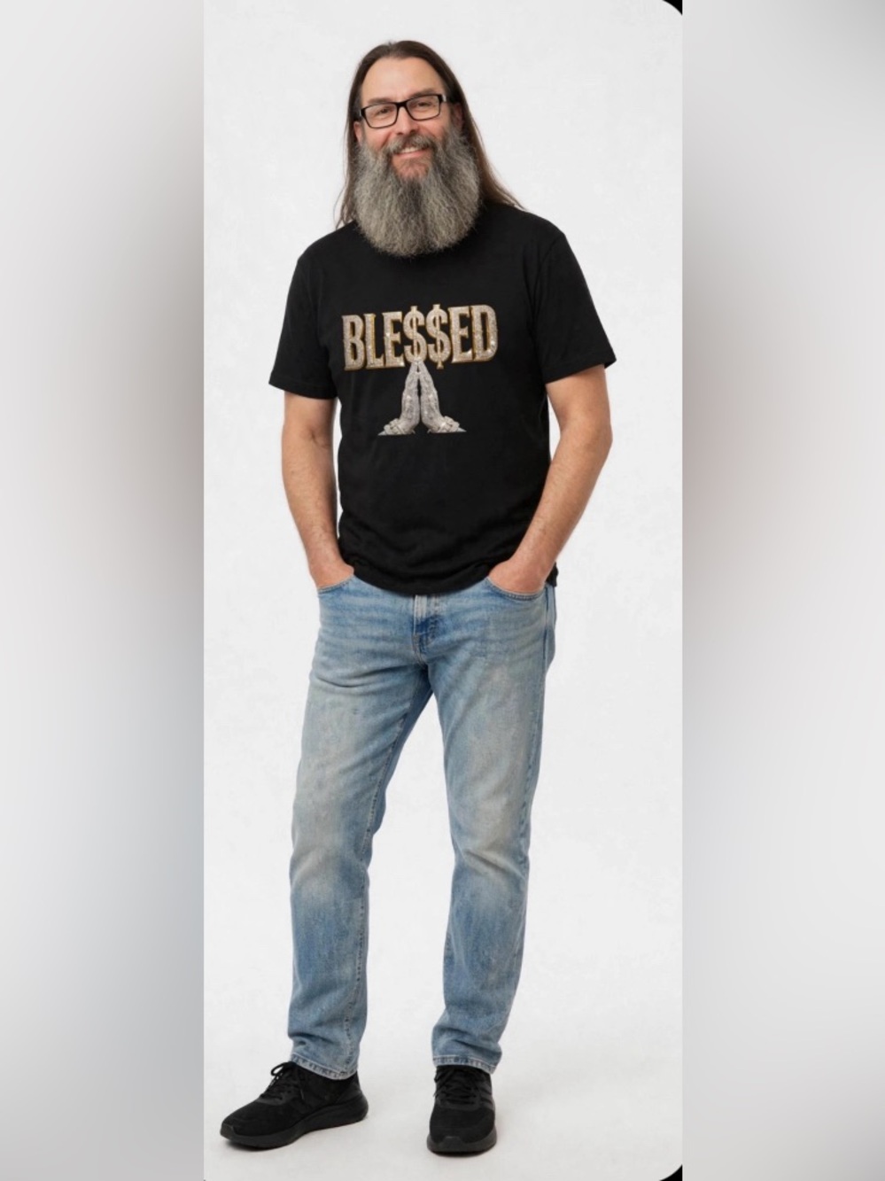BLINGED OUT BLE$$ED T-SHIRT - Picture 6 of 17